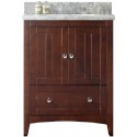 American Imaginations AI-17549 Plywood-Veneer Vanity Set In Walnut