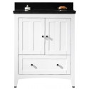 American Imaginations AI-17568 Plywood-Veneer Vanity Set In White