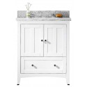 American Imaginations AI-17574 Plywood-Veneer Vanity Set In White