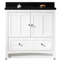 American Imaginations AI-17608 Plywood-Veneer Vanity Set In White