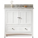 American Imaginations AI-17610 Plywood-Veneer Vanity Set In White