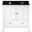 American Imaginations AI-17620 Plywood-Veneer Vanity Set In White