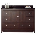 American Imaginations AI-17628 Plywood-Veneer Vanity Set In Walnut