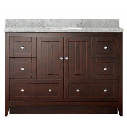 American Imaginations AI-17638 Plywood-Veneer Vanity Set In Walnut