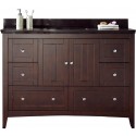 American Imaginations AI-17644 Plywood-Veneer Vanity Set In Walnut