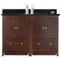 American Imaginations AI-17752 Plywood-Veneer Vanity Set In Walnut