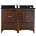 American Imaginations AI-17764 Plywood-Veneer Vanity Set In Walnut