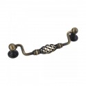 Jeffrey Alexander I350-128 Zurich 5 15/16" Overall Length Twisted Iron Cabinet Pull