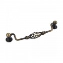 Jeffrey Alexander I350-160DBAC I350-160 Zurich 7 3/16" Overall Length Twisted Iron Cabinet Pull