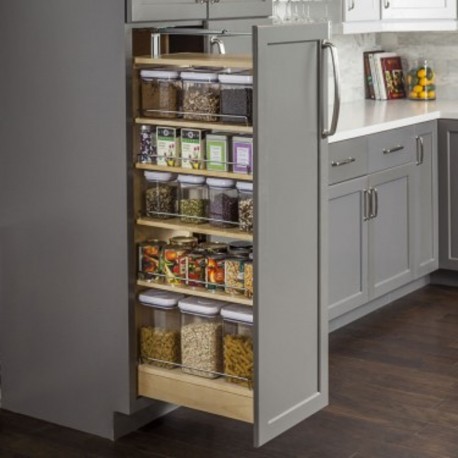 Hardware Resources Wood Pantry Cabinet Pullout