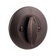Kwikset 667- 11P SCAL SCS One Sided Deadbolt with Exterior Plate
