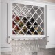 Hardware Resources Wine Lattice Rack with Bevel (Height 45 Inches)