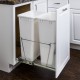 Hardware Resource CAN Double Pullout Waste Container System (50-Quart)