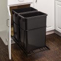 Hardware Resource CAN-EBMD Double Pullout Waste Container System (35-Quart)