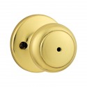 Kwikset 300CV US3 RCAL RCS Privacy Cove Knob in Polished Brass