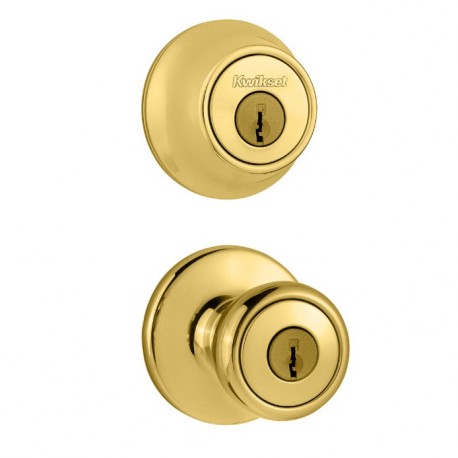 Kwikset 690T 3 MK Tylo Knob with Single Cylinder Deadbolt Combo Pack