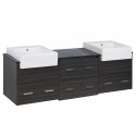 American Imaginations AI-1600 Plywood-Melamine Vanity Set In Dawn Grey