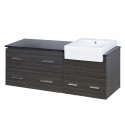 American Imaginations AI-1622 Plywood-Melamine Vanity Set In Dawn Grey