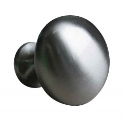 American Imaginations AI-378 1.25-in.W Round Brass Cabinet Knob, Brushed Nickel