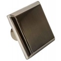 American Imaginations AI-376 1.20-in.W Square Brass Cabinet Knob, Brushed Nickel