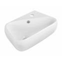 American imaginations AI-1760 17.5-in. W x 11-in. D Above Counter Rectangle Vessel In White Color For Single Hole Faucet