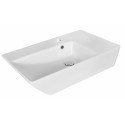 American imaginations AI-11037 25.5-in. W x 15.5-in. D Above Counter Rectangle Vessel In White Color For Single Hole Faucet