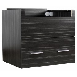 American imaginations AI-1582 23-in. W x 18-in. D Modern Wall Mount Plywood-Melamine Vanity Base Only In Dawn Grey