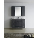 American imaginations AI-18129 47-in. W x 18-in. D Modern Wall Mount Plywood-Melamine Vanity Base Only In Dawn Grey