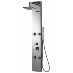 American imaginations AI-11042 Rectangle Wall Mount CUPC Approved Stainless Steel Shower Panel In Chrome Color