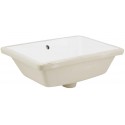 American imaginations AI-324 18.25-in. W x 13.5-in. D Rectangle Undermount Sink In White Color