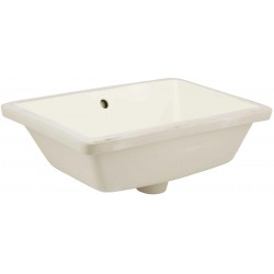 American imaginations AI-362 18.25-in. W x 13.5-in. D Rectangle Undermount Sink In Biscuit Color