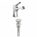 American imaginations AI-1986 Single Hole CUPC Approved Brass Faucet Set In Chrome Color With Drain