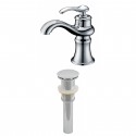 American imaginations AI-1998 Single Hole CUPC Approved Brass Faucet Set In Chrome Color With Drain