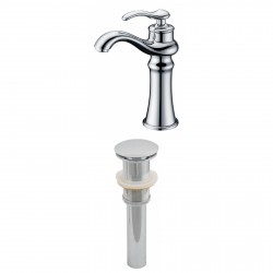 American imaginations AI-2002 Deck Mount CUPC Approved Brass Faucet Set In Chrome Color With Drain