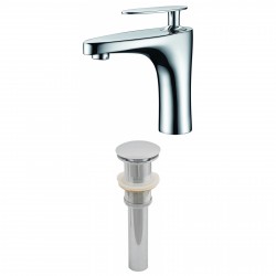 American imaginations AI-2010 Single Hole CUPC Approved Brass Faucet Set In Chrome Color With Drain