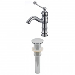 American imaginations AI-2042 Single Hole CUPC Approved Brass Faucet Set In Chrome Color With Drain
