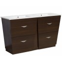 American Imaginations AI-1212 Plywood-Melamine Vanity Set In Wenge