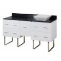 American Imaginations AI-1442 Plywood-Veneer Vanity Set In White