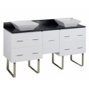 American Imaginations AI-1432 Plywood-Veneer Vanity Set In White