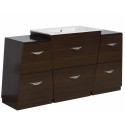 American Imaginations AI-1259 Plywood-Melamine Vanity Set In Wenge