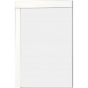 American Imaginations AI-652 23.5-in. W x 35.5-in. H Modern Plywood-Veneer Wood Mirror In White