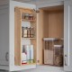 Hardware Resources Adjustable Spice Rack for Wall Cabinet