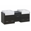 American Imaginations AI-1598 Plywood-Melamine Vanity Set In Dawn Grey