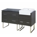 American Imaginations AI-1578 Plywood-Melamine Vanity Set In Dawn Grey