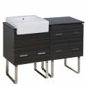 American Imaginations AI-1562 Plywood-Melamine Vanity Set In Dawn Grey