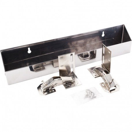 Hardware Resources 14-13/16" Stainless Steel Tipout 2 Tray Set