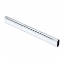 Hardware Resources 15302CH-40 Chrome 1.0mm x 8' Long Oval Steel Closet Rod
