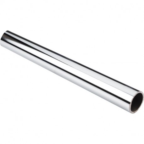 Chrome 1-1/16" Diameter x 12' Long Round Steel Closet Rod