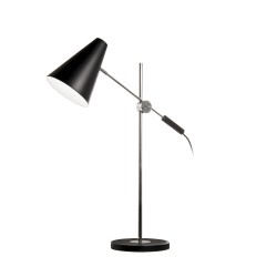 Dainolite 130T Black 1 Light Adjustable Table Lamp