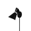 Dainolite 1678W 1 LT Wall Lamp, Black